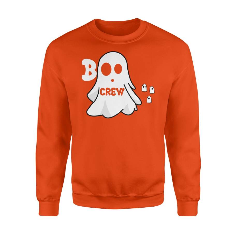 Halloween White Ghost Boo Crew Halloween Sweatshirt