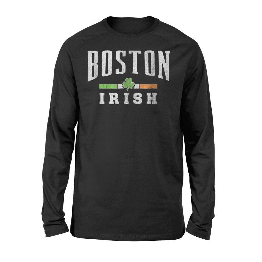 Boston Irish, St Patrick’s Day – Patty’s Day Shamrock Long Sleeve T-Shirt