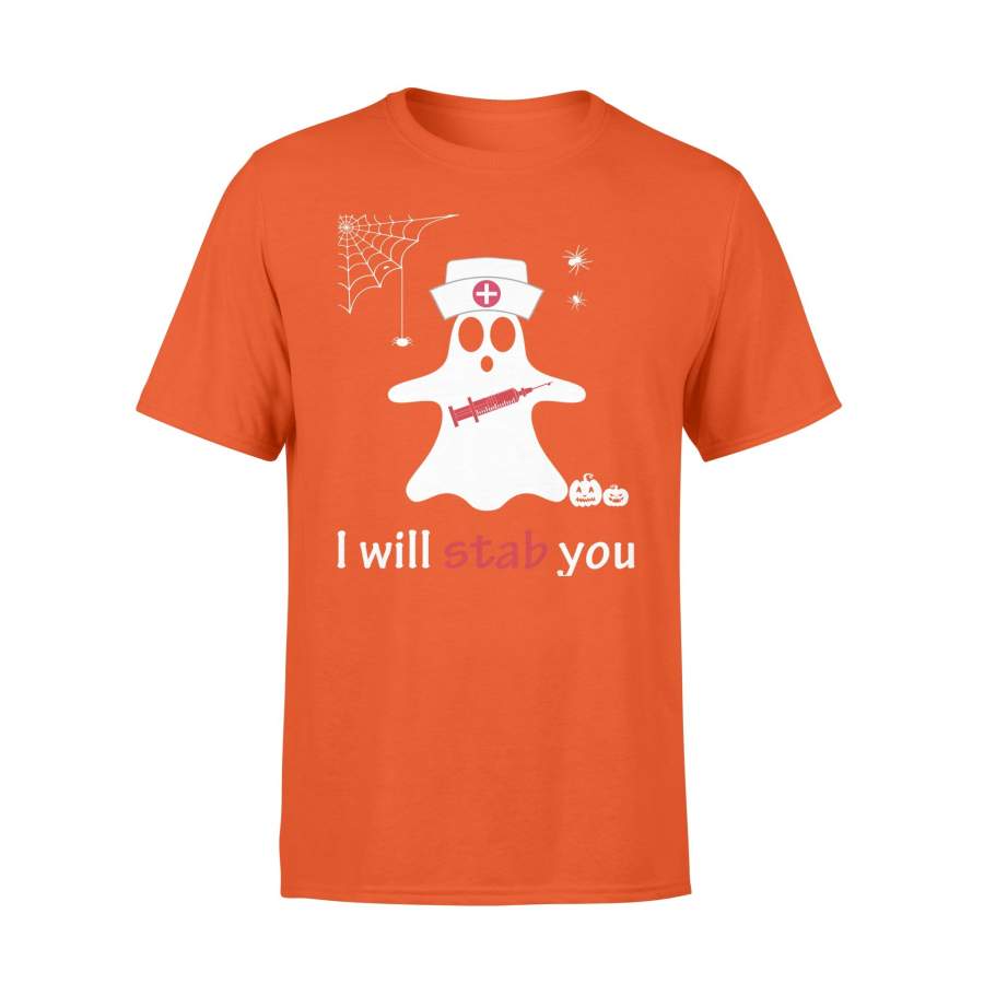 I’ll Stab You Ghost Nurse Halloween t shirt