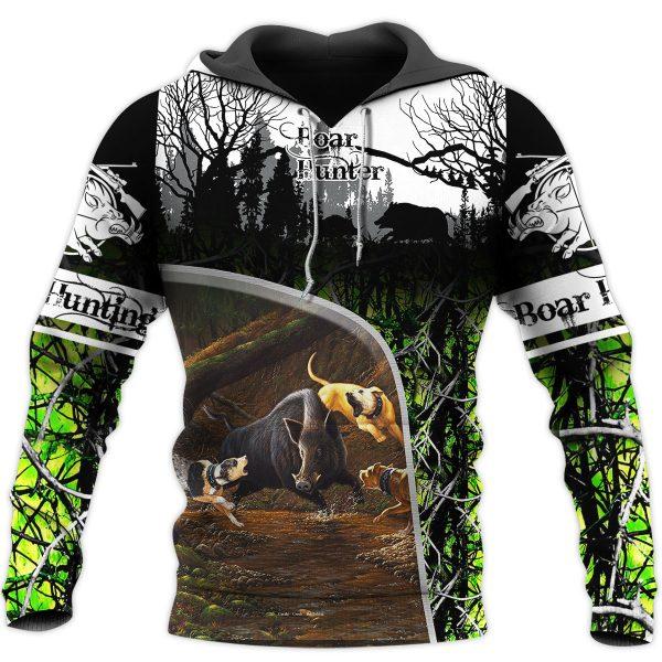 Boar Hunting 3D All Over Print | Hoodie | Unisex | Full Size | Adult | Colorful | HT5428