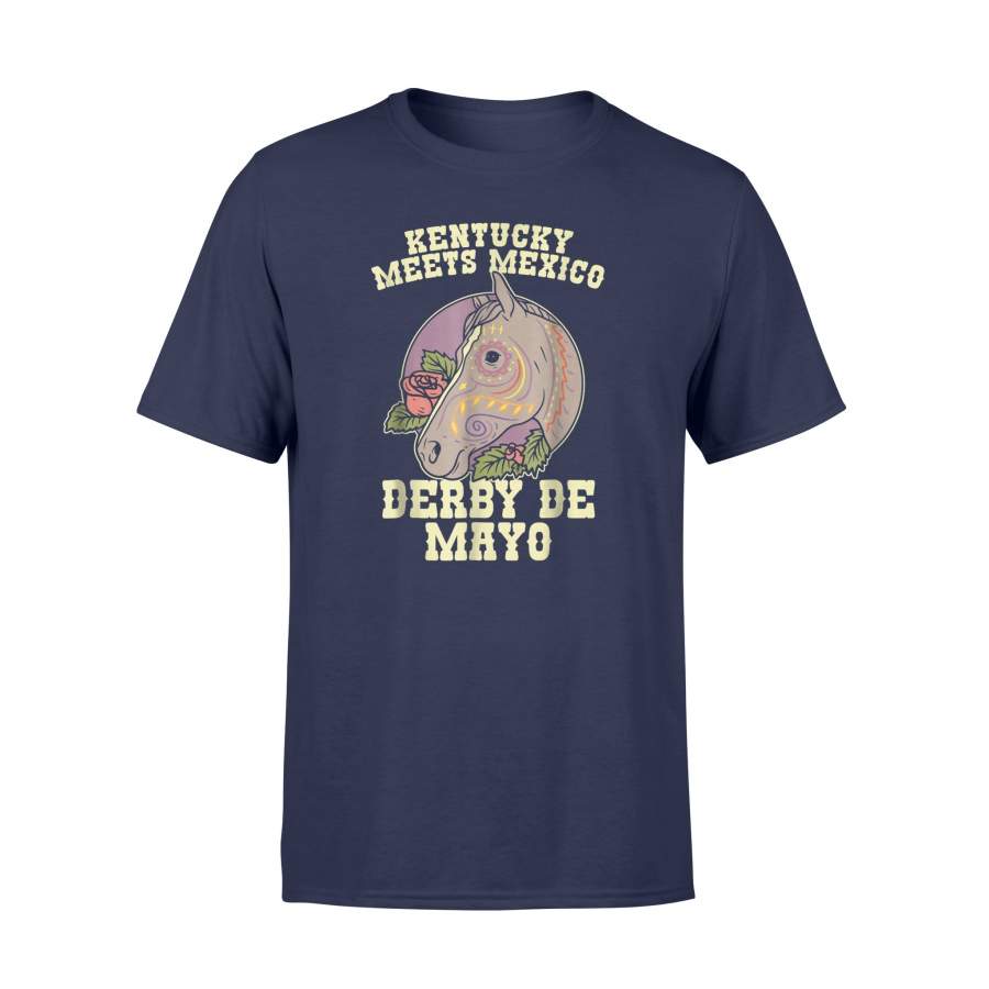 Derby De Mayo Kentucky Meets Mexico Horse Race Party T-Shirt