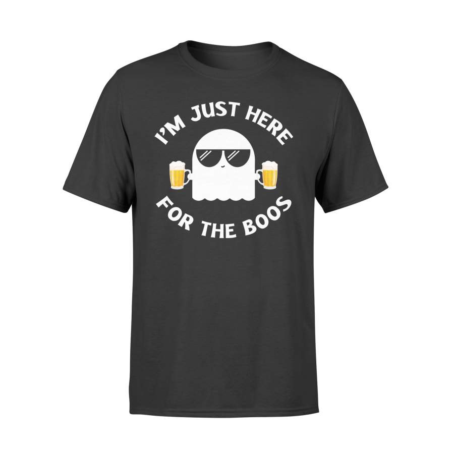 Halloween Beer Ghost I’m Just Here For The Boos Drinking Halloween t shirt