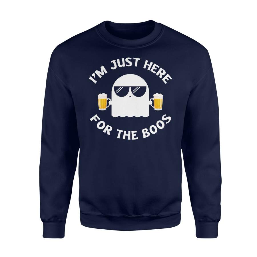 Halloween Beer Ghost I’m Just Here For The Boos Drinking Halloween Sweatshirt