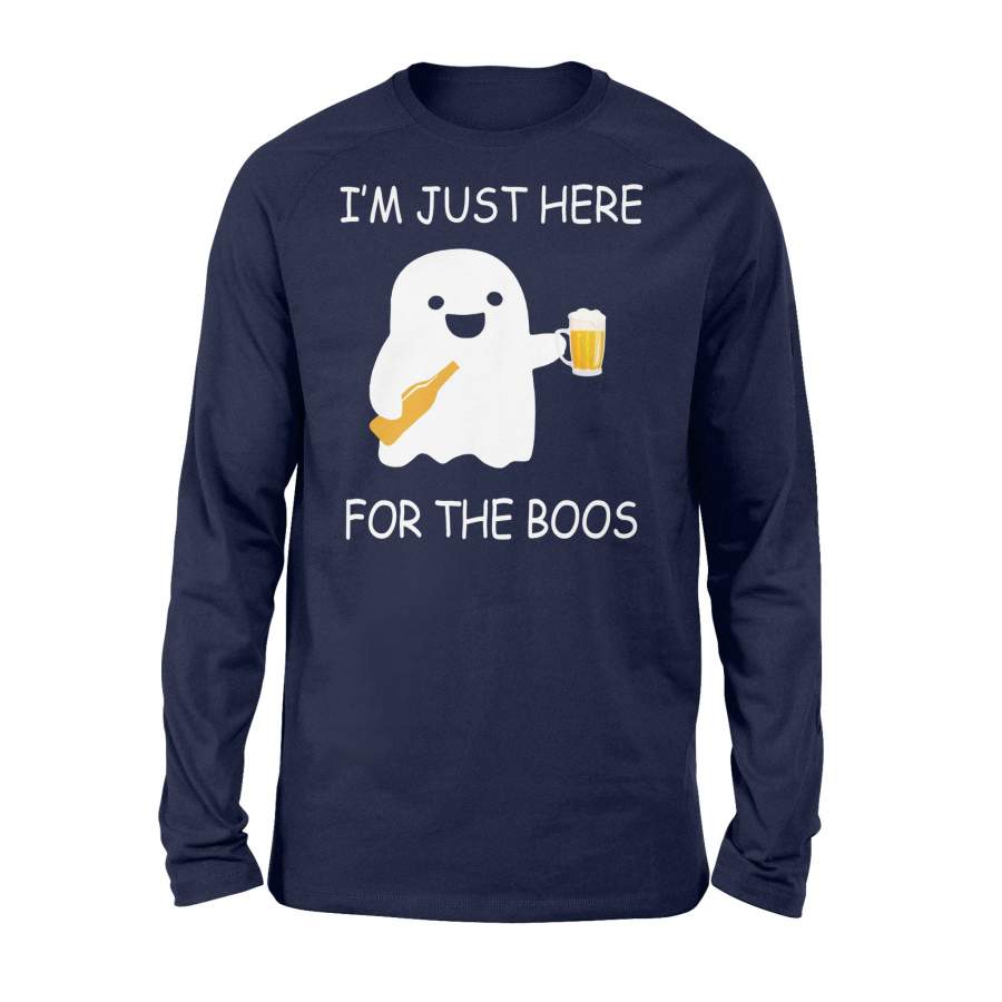 Halloween Ghost Beer I’m Just Here For The Boos 02 Halloween Long Sleeve T shirt