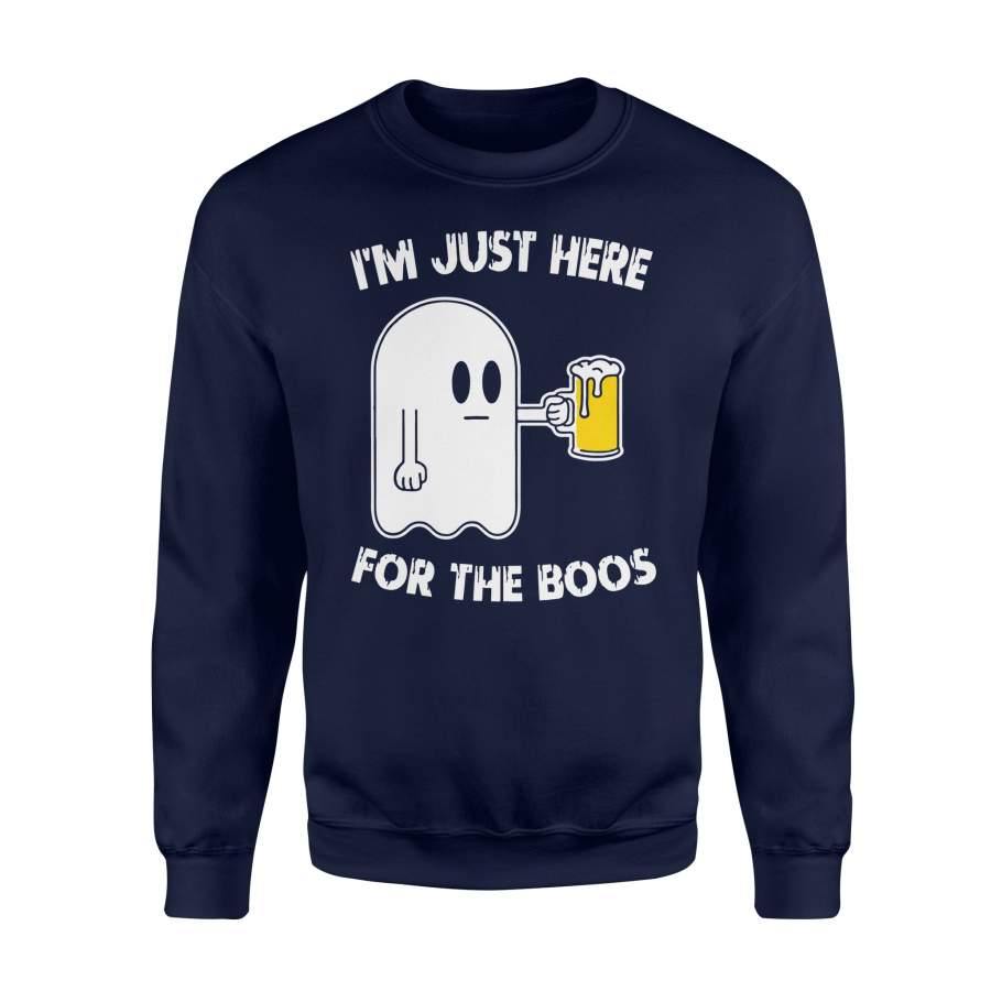 Halloween Ghost Beer I’m Just Here For The Boos Halloween Sweatshirt