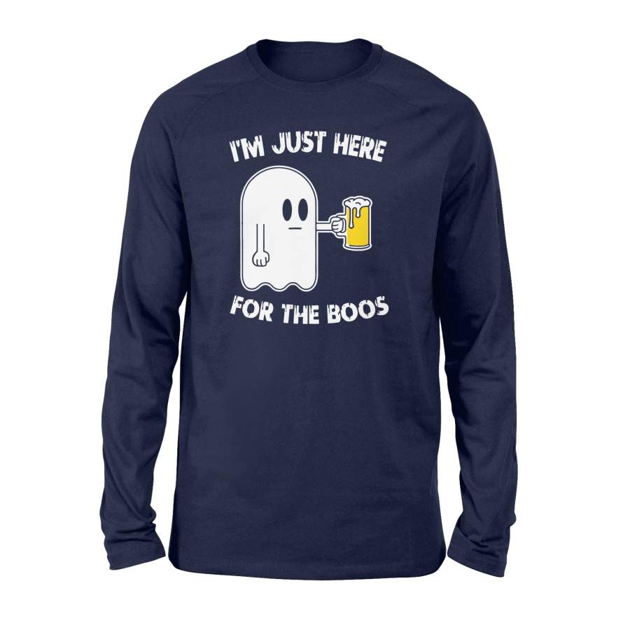 Halloween Ghost Beer I’m Just Here For The Boos Halloween Long Sleeve T shirt