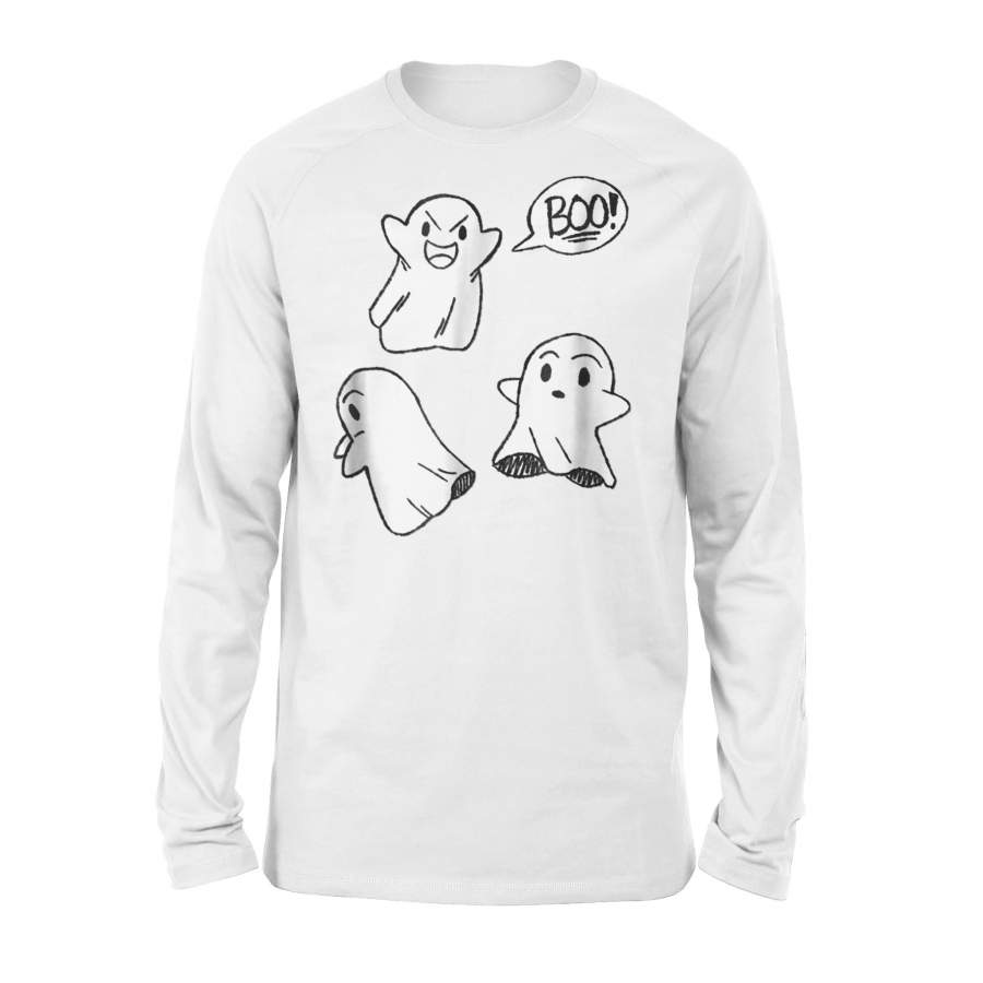 Halloween Ghost Trio Boo Cute Costume Halloween Long Sleeve T-Shirt