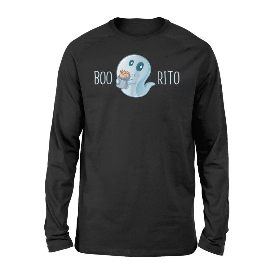 Boo-Rito Funny Burrito Ghost Halloween Costume Halloween Long Sleeve T shirt