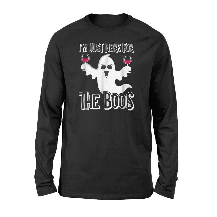 I’m Just Here For The Boos Halloween Ghost Costume Halloween Long Sleeve T shirt