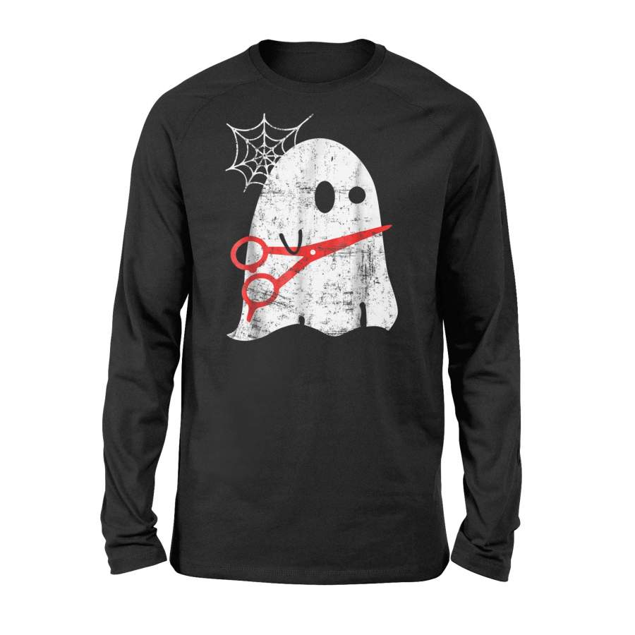 Hairstylist Ghost Funny Hallowee Halloween Long Sleeve T shirt