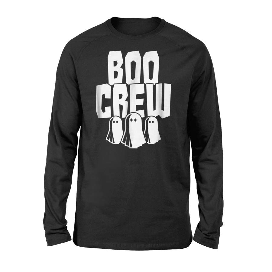 Boo Crew Funny Halloween Ghost Gang Squad Ghouls Halloween Long Sleeve T shirt