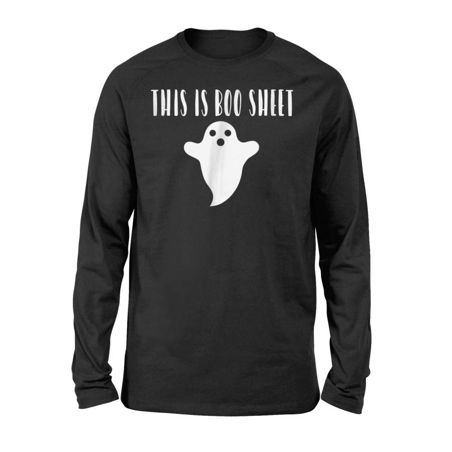 Funny Halloween Ghost Costume Boo Sheet Men Women Halloween Long Sleeve T shirt