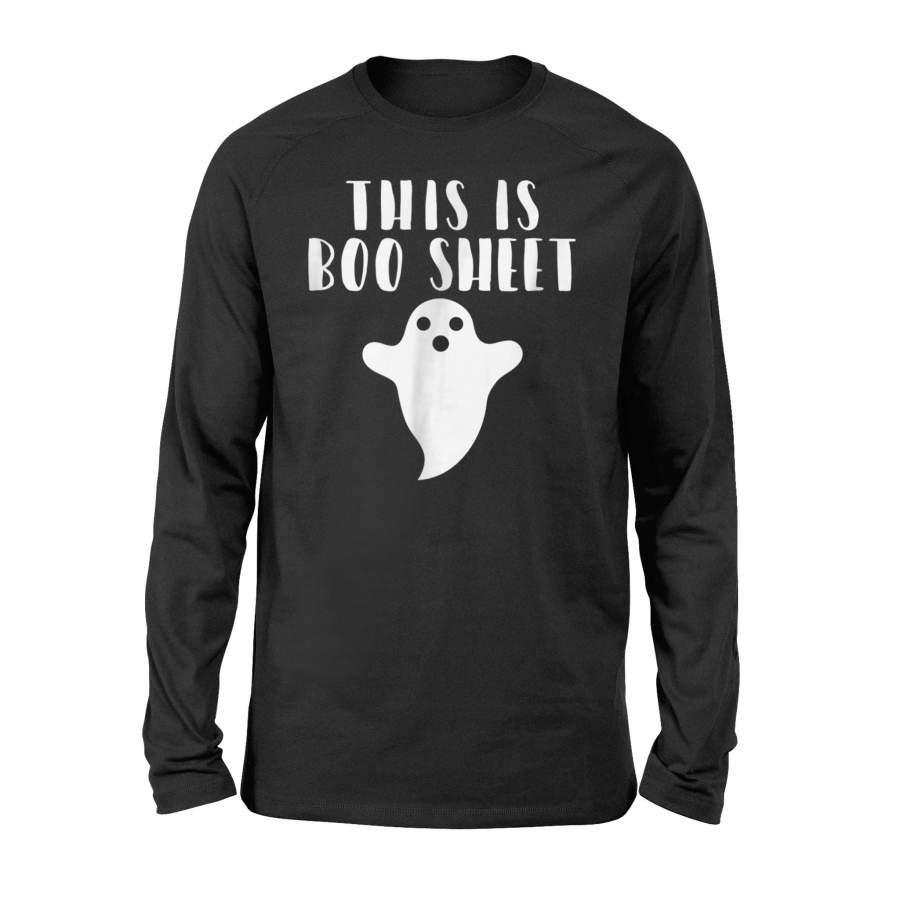 Funny Halloween Ghost Costume Boo Sheet Men Wom Halloween Long Sleeve T shirt