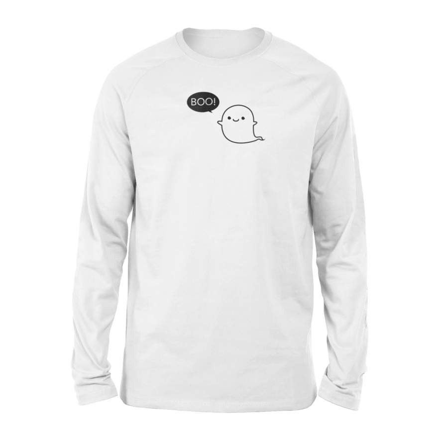 Cutest Ghost Halloween Pocket Halloween Long Sleeve T-Shirt