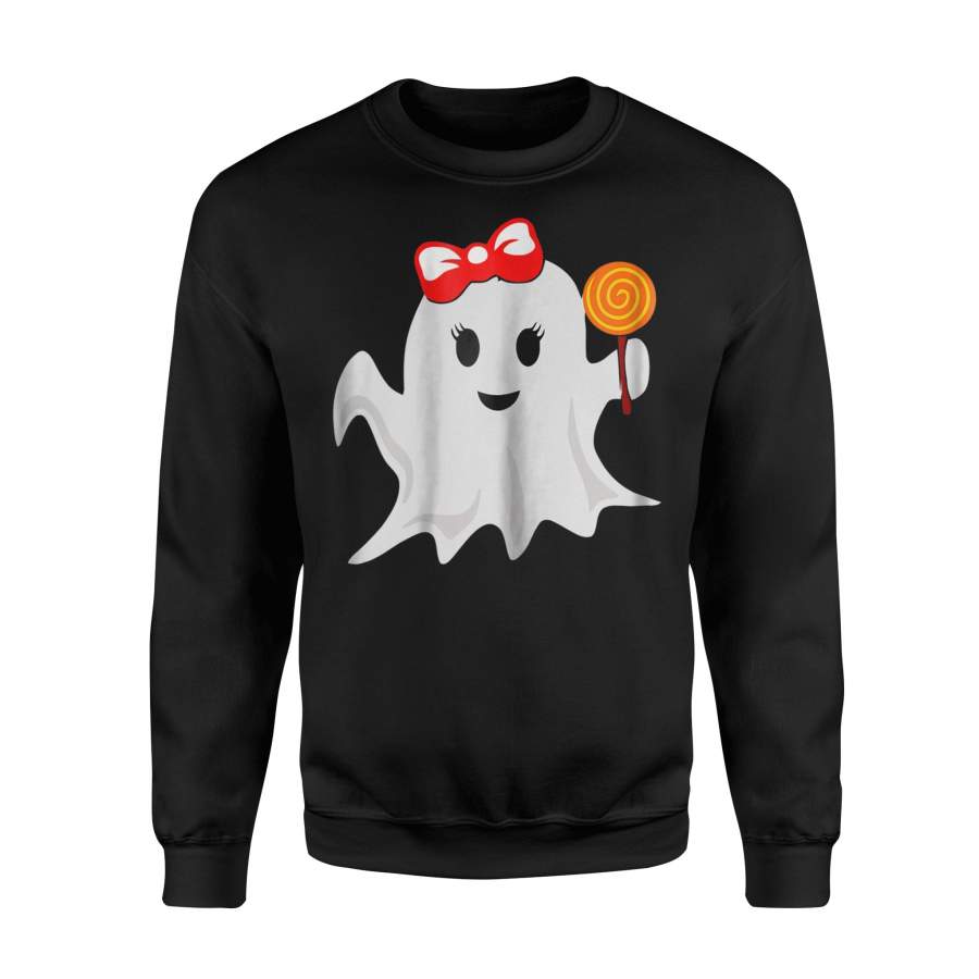 Halloween Ghost Girl Lollipop Candy Halloween Sweatshirt