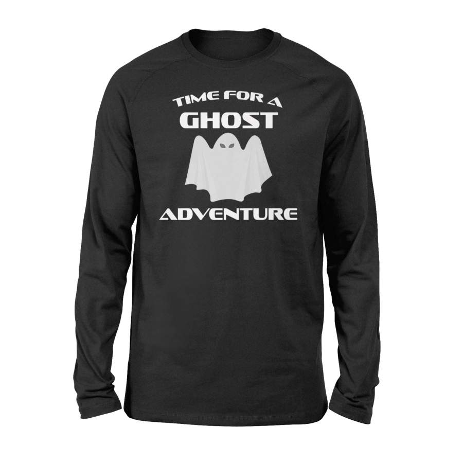 Funny Halloween Time For A Ghost Adventure Fun Halloween Long Sleeve T shirt