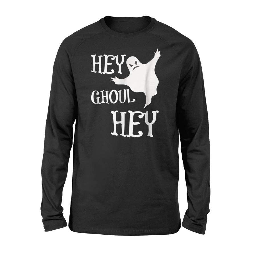 Cute Hey Ghoul Hey Funny Halloween Ghost Halloween Long Sleeve T-Shirt