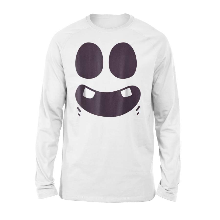 Funny Halloween Cartoon Ghost Face Costume Halloween Long Sleeve T shirt