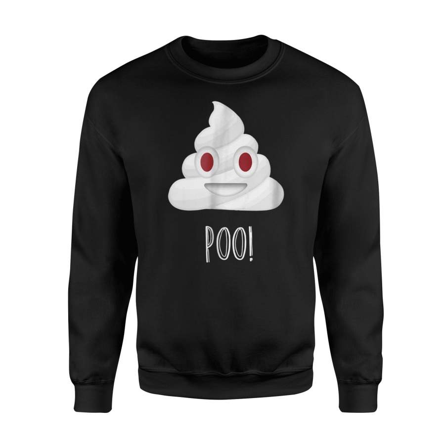 Funny Poo! Ghost Emoji For Halloween Sweatshirt