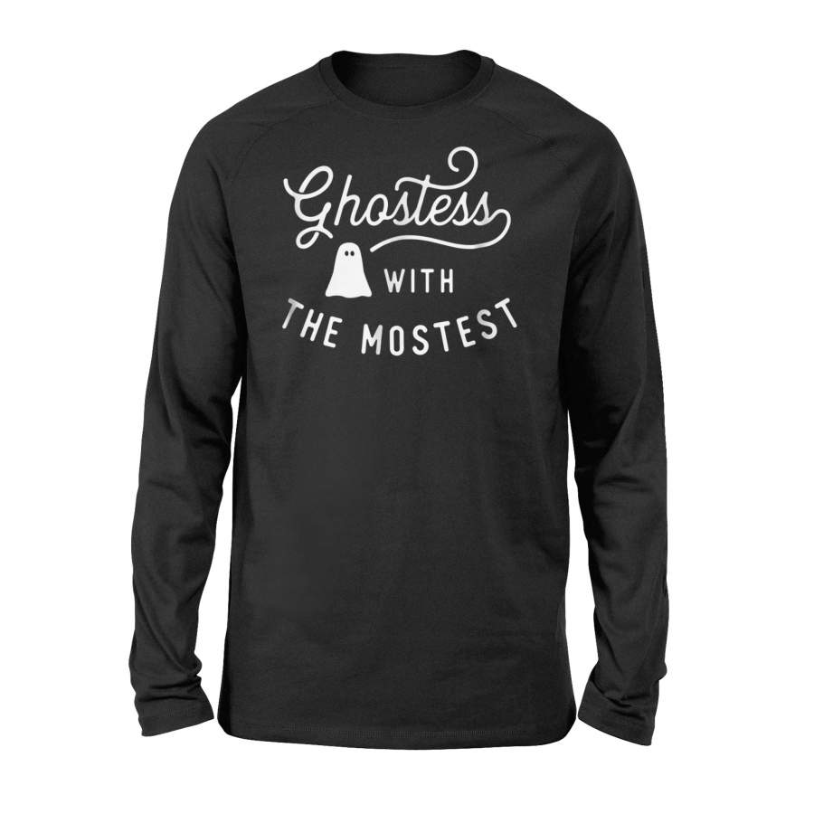 Ghostess With The Mostest Halloween For Women Halloween Long Sleeve T shirt