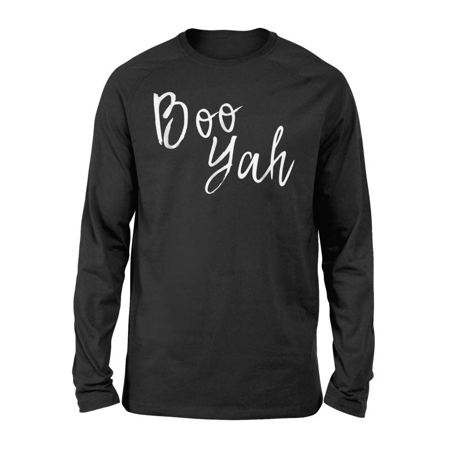 Halloween Boo Yah Funny Ghost Halloween Costume Halloween Long Sleeve T shirt