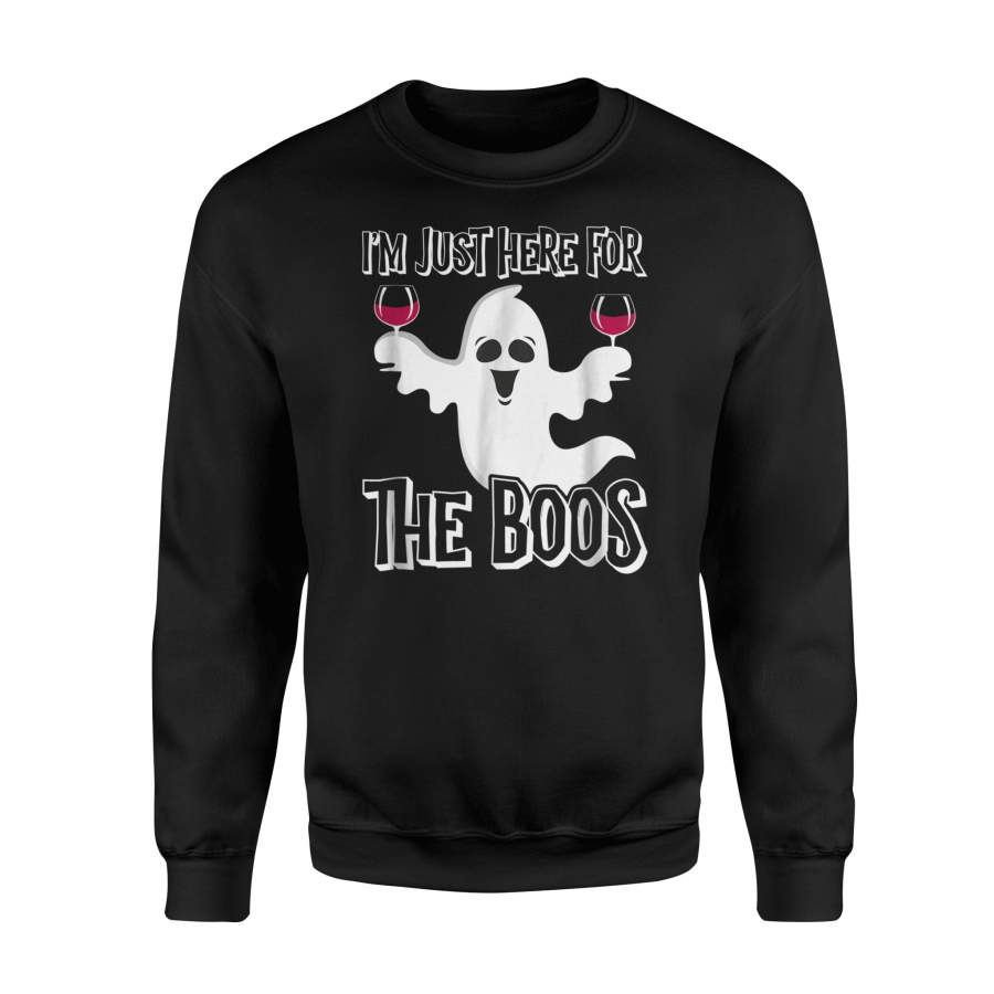 I’m Just Here For The Boos Halloween Ghost Costume Halloween Sweatshirt