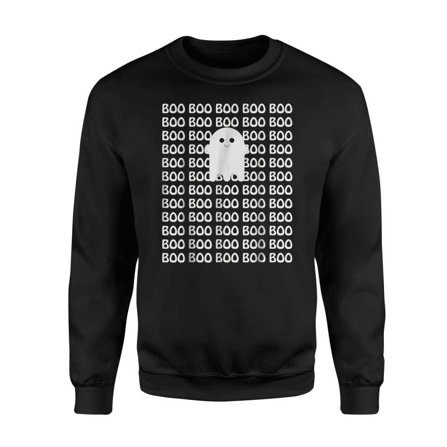 Boo Happy Ghost Halloween Sweatshirt