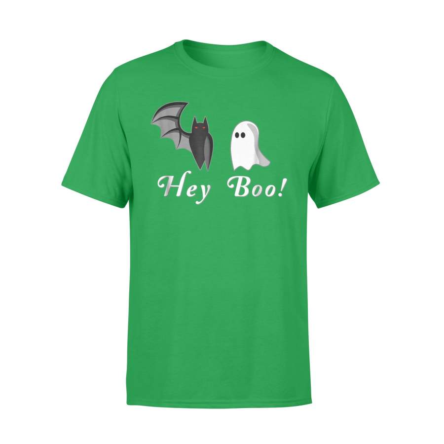 Halloween T-Shirt – Hey Boo Funny Bat And Ghost Not Just For T-shirt