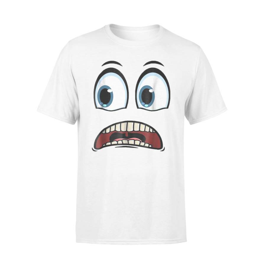 Halloween T-Shirt – Cute Ghost Face Halloween Costume Ghoul Face T-shirt