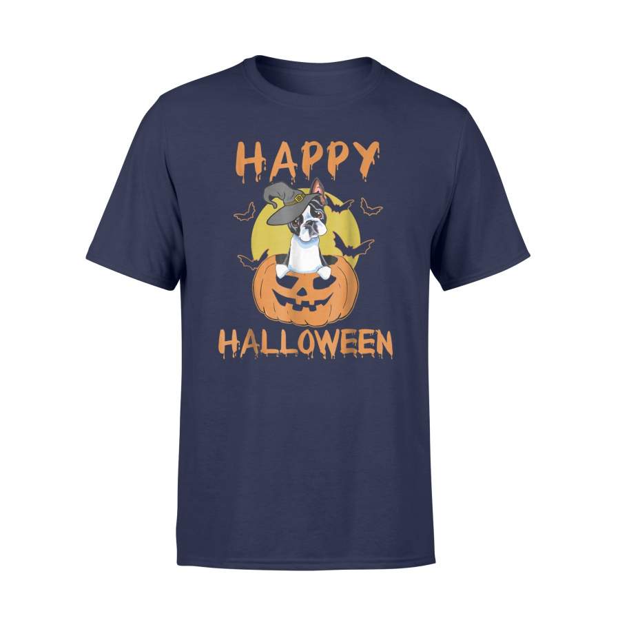 Halloween T-Shirt – Happy Halloween Boston Terrier T-shirt