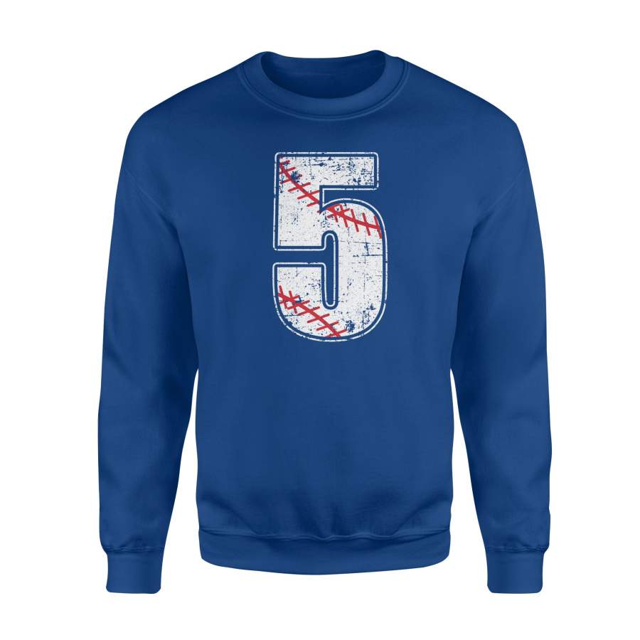 5th Baseball Birthday Boys Turning Five Gift For Birthday Sweatshirt