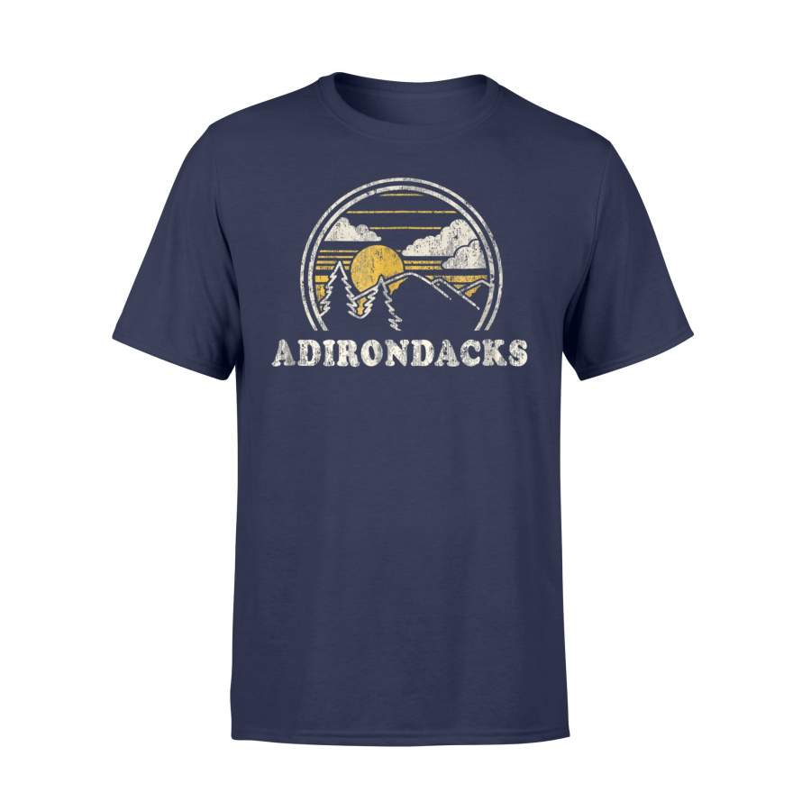 Adirondacks New York NY Vintage Hiking Mountains T Shirt