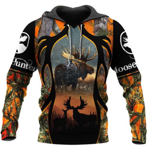 Moose Hunting Camo 3D All Over Print | Hoodie | Unisex | Full Size | Adult | Colorful | HT5513