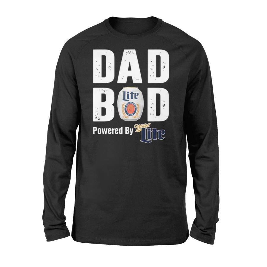 Dad Bod Powered By Miller Lite Long Sleeve T-Shirt