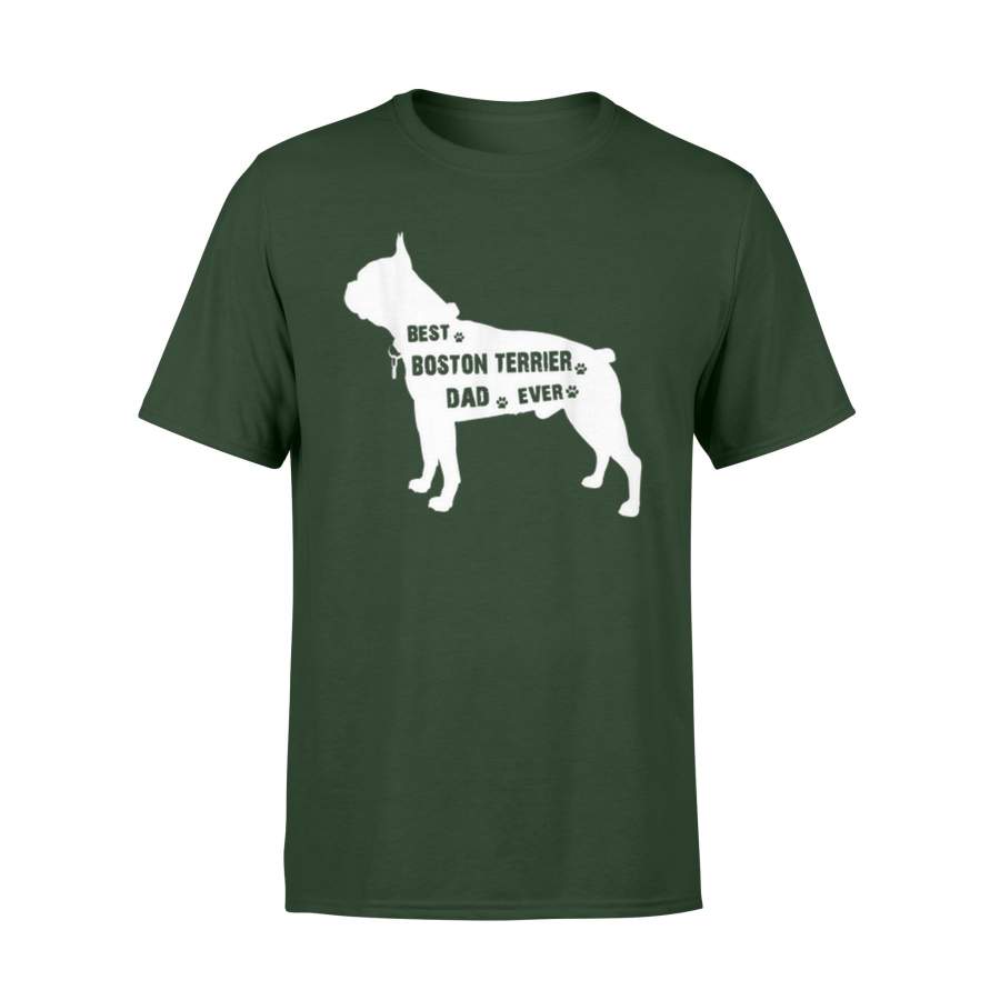 Best Boston Terrier Dog Dad Ever Father Day T-Shirt