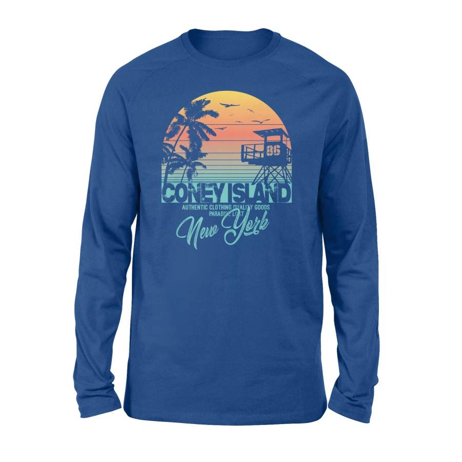 Coney Island New York Beach Long Sleeve T-Shirt