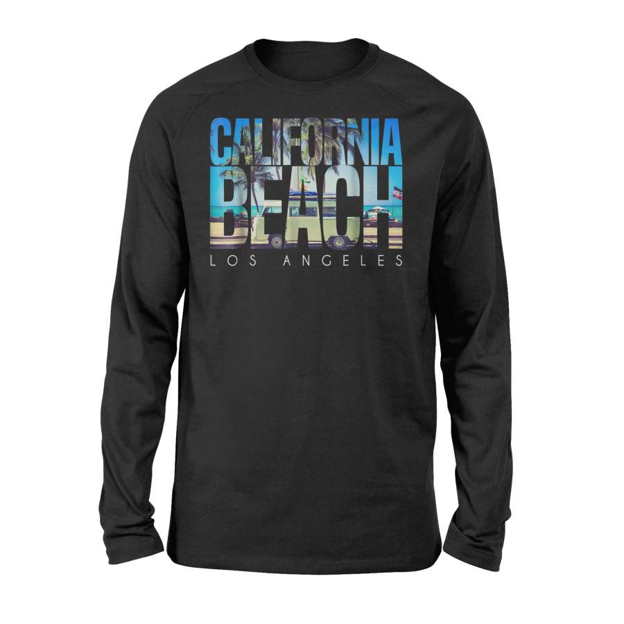 California Beach Los Angeles Palm Long Sleeve T-Shirt