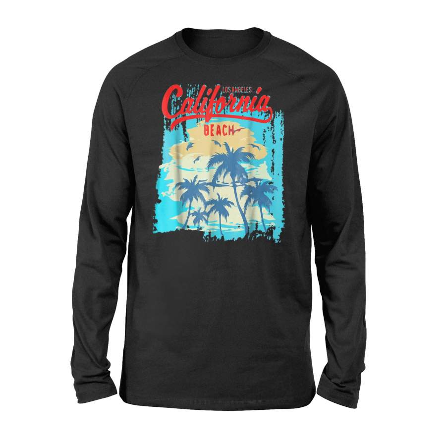 California Los Angeles Beach Long Sleeve T-Shirt