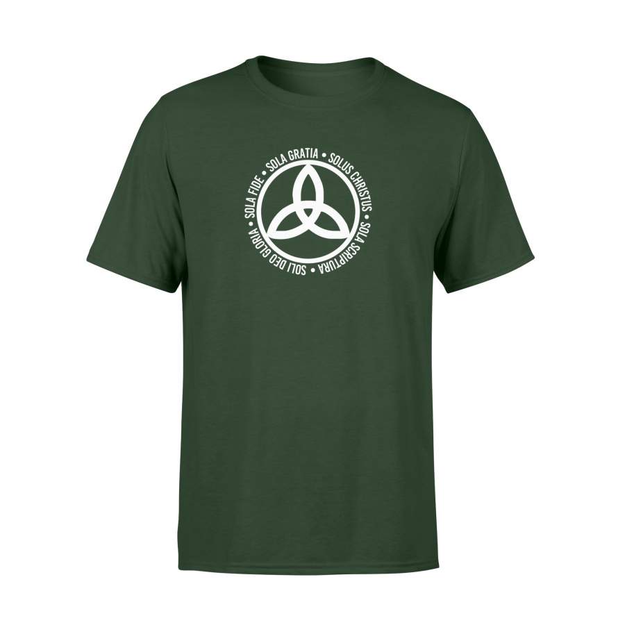 Five Solas Christian Trinity Triquetra T Shirt