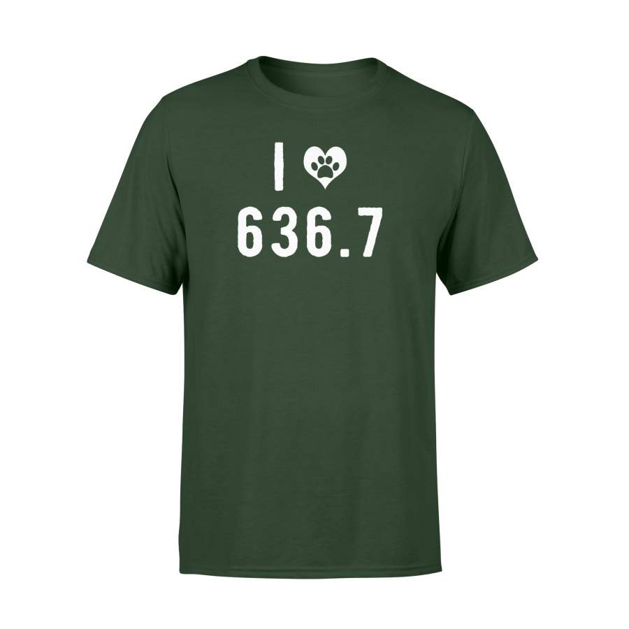 I Love 636.7 Dogs Funny Dewey Decimal T Shirt