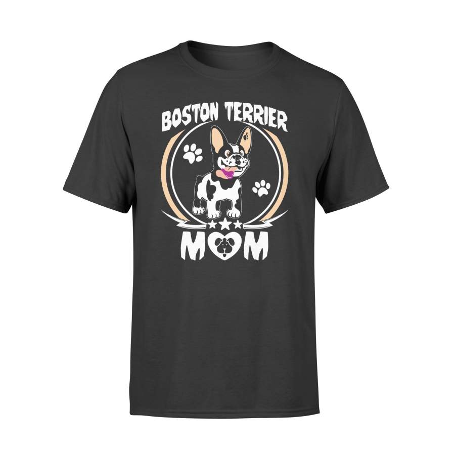 Boston Terrier Dog Mom Tee T Shirt