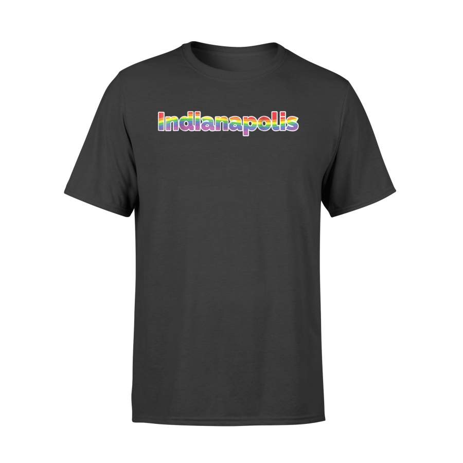 Indianapolis Indiana Gay Pride Classic Rainbow Flag T Shirt