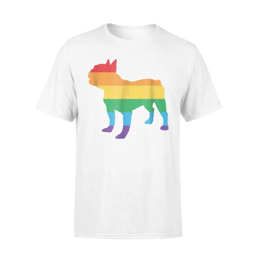 Gay Pride Flag Boston Terrier LGBT Pride Month T Shirt