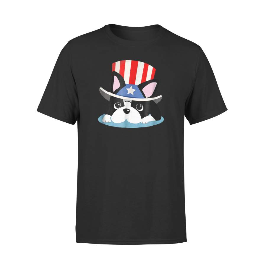 Boston Terrier 4th Of July Uncle Sam Hat July 4 Tee Premium T-Shirt