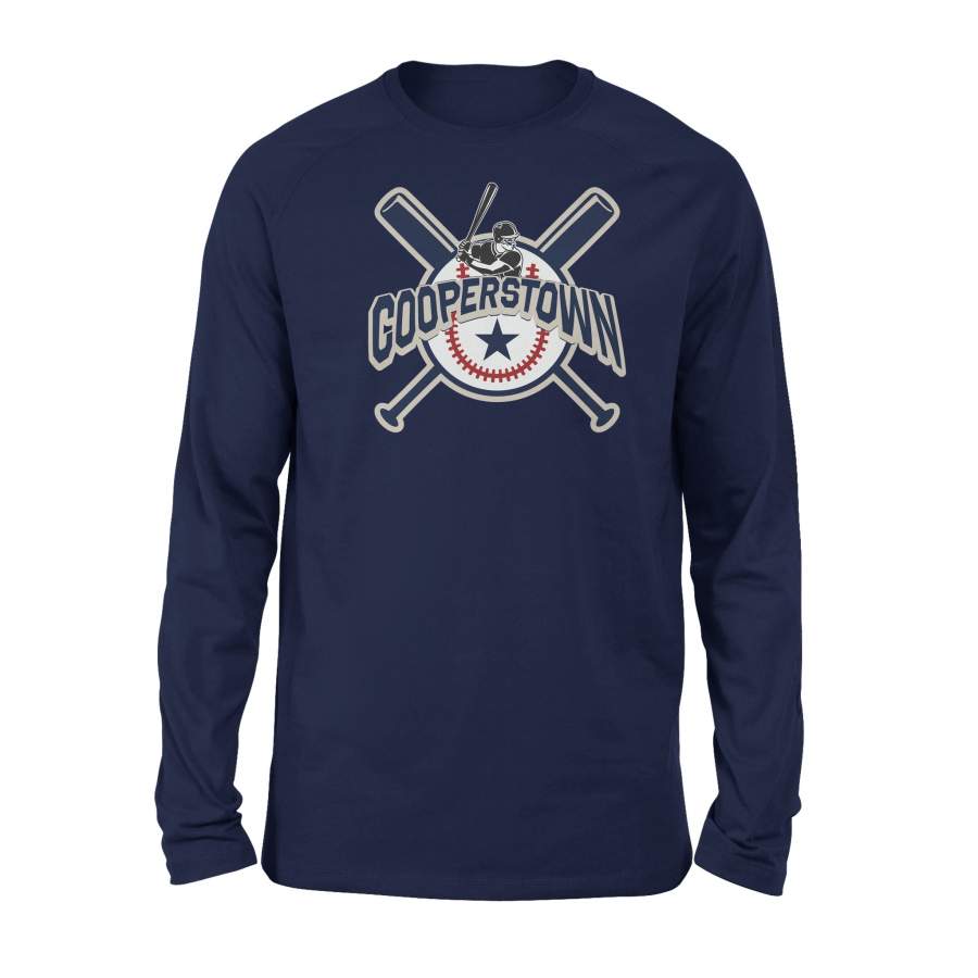 Cooperstown New York Baseball Game Family Vacation Long Sleeve T-Shirt