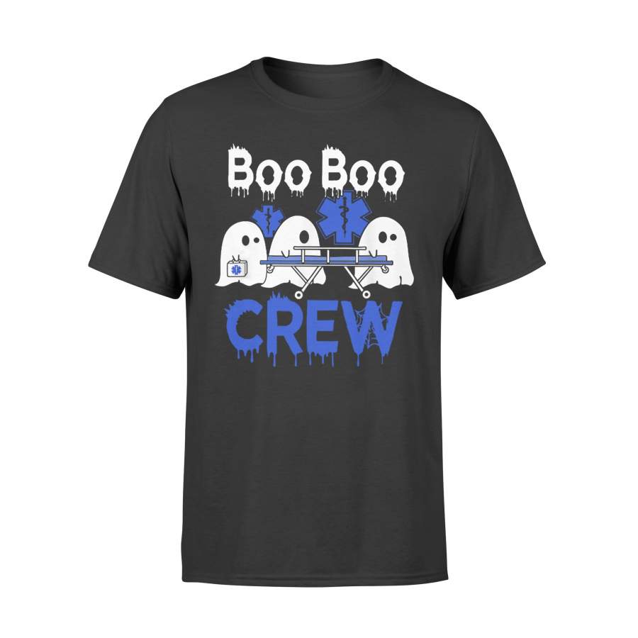 Boo Boo Crew Ghost Paramedic EMT EMS Nurse Halloween T Shirt – Standard T-shirt