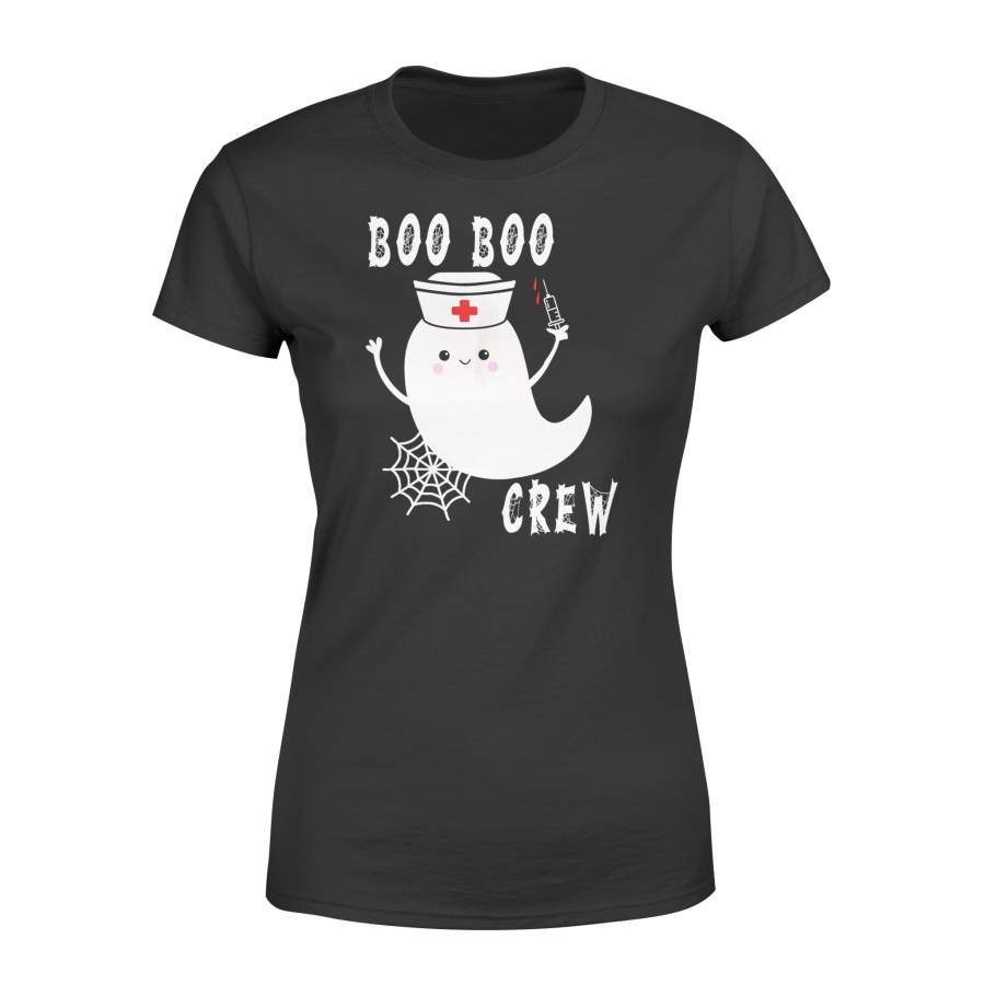 Boo Boo Crew Nurse Ghost Halloween T-Shirt – Standard Women’s T-shirt