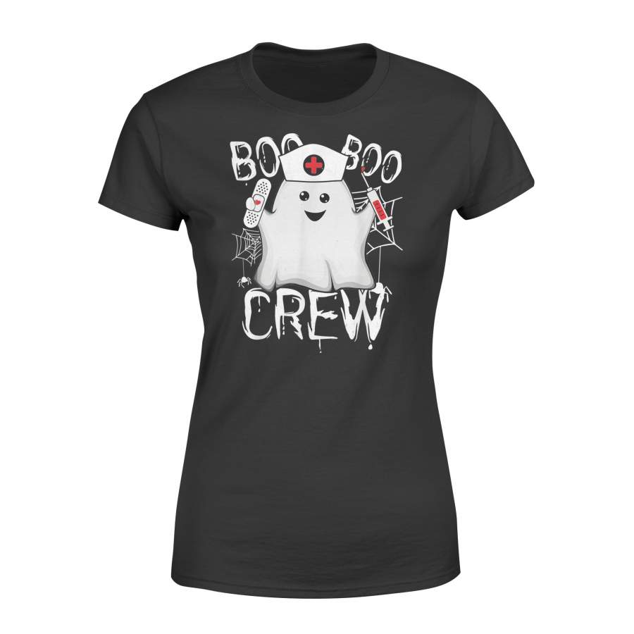 Boo Boo Crew Ghost Nurse Costume Girls Halloween T-Shirt – Standard Women’s T-shirt