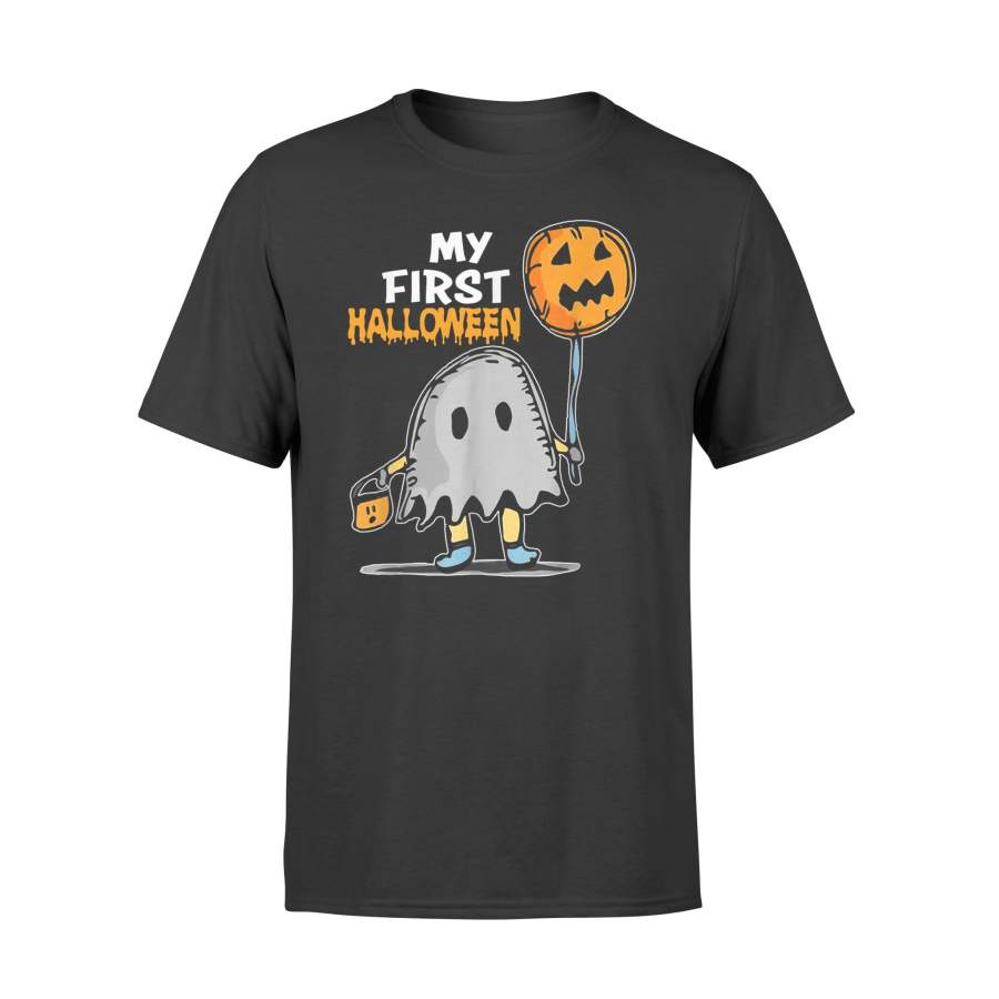 Halloween T-Shirt Ghost Pumpkin T-Shirt My First Halloween Shirt – Standard T-shirt