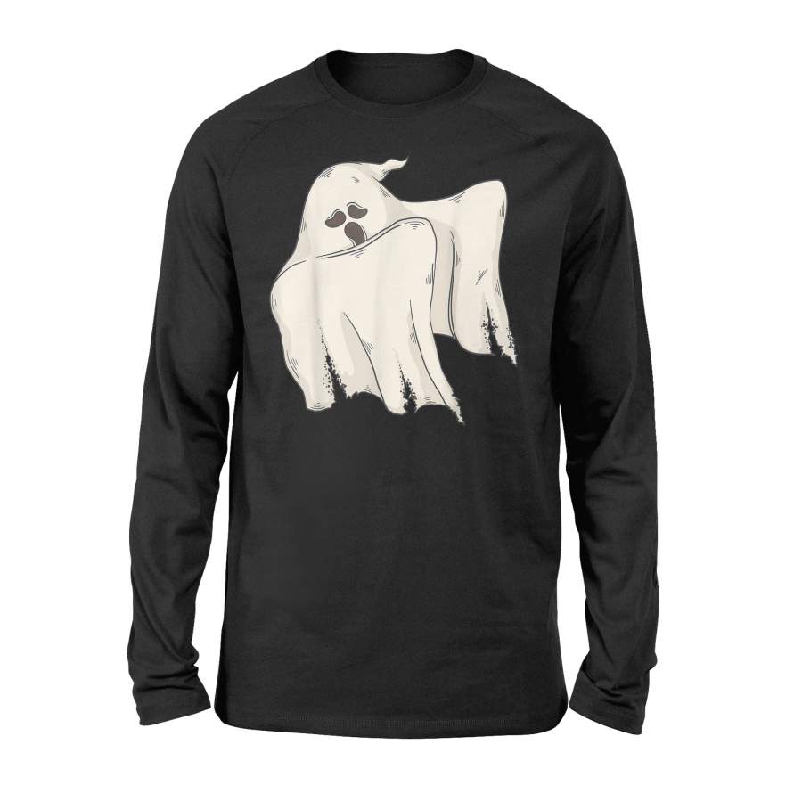 Halloween T-Shirt Dabbing Ghost T Shirt – Standard Long Sleeve